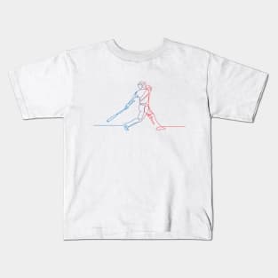 Line Art – Baseball Batter Kids T-Shirt